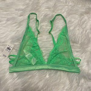 NWT Aerie Neon Green Lace Bralette XXS